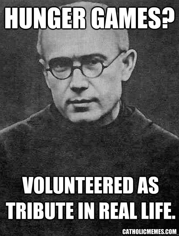 "Catholic meme" with St. Maximillian Kolbe