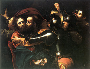 Taking of Christ, Caravaggio, 1602